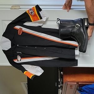 Harley Davidson boots size 10 and xlarge shirt. Worn once for a play.